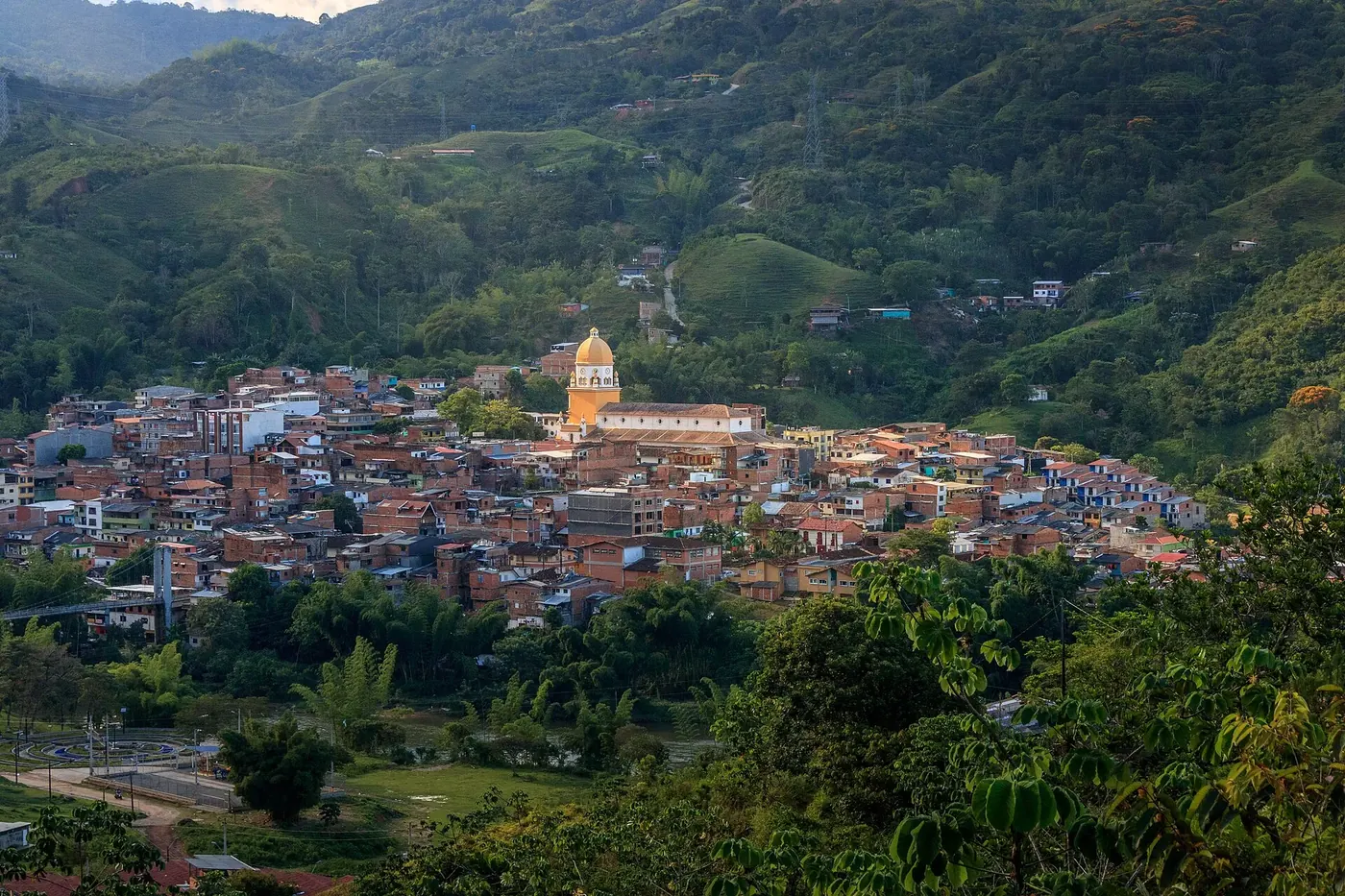 View of the town of San Rafael, Antioquia